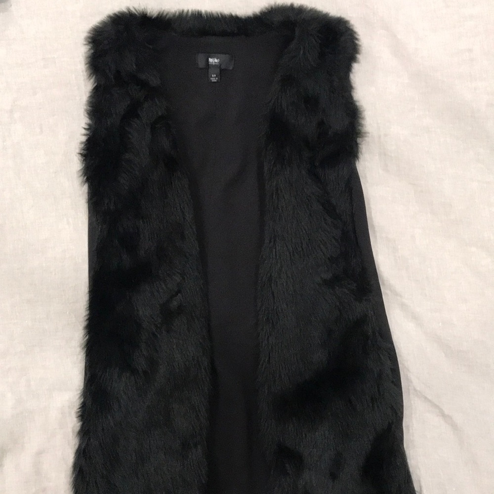 Faux Fur Black Vest